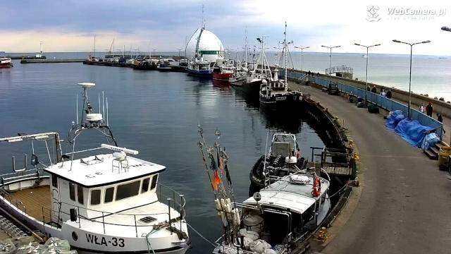Kamera nad morzem Hel port